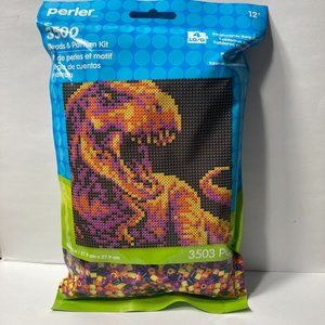 Perler Dinosaur Tyrannosaurus Rex T Rex Bead Kit Pegboard NOT Included Crafts